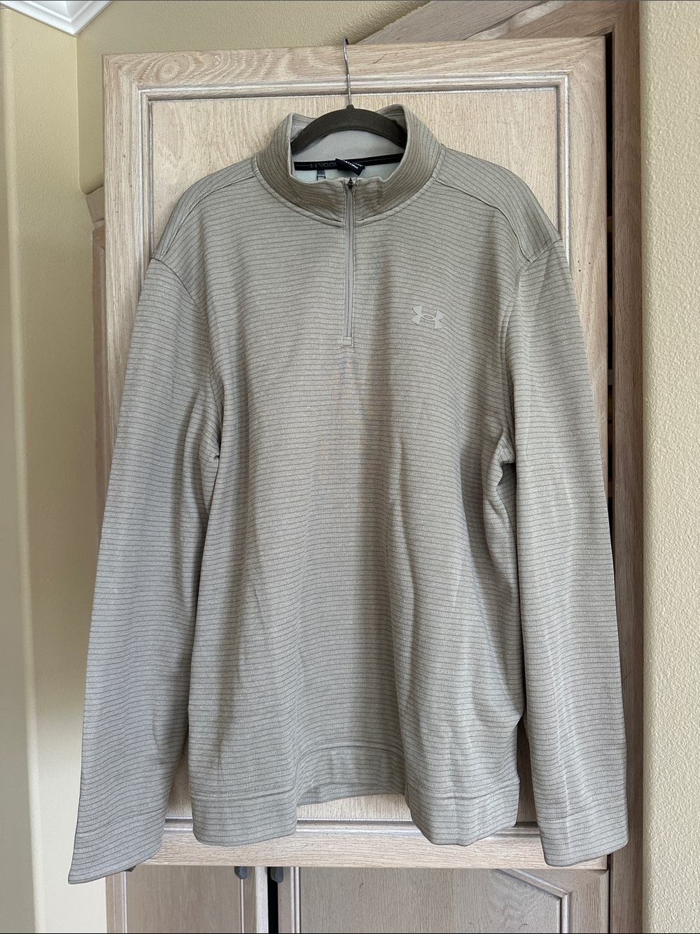 Under Armour Men’s Light Tan Half-Zip Sweater